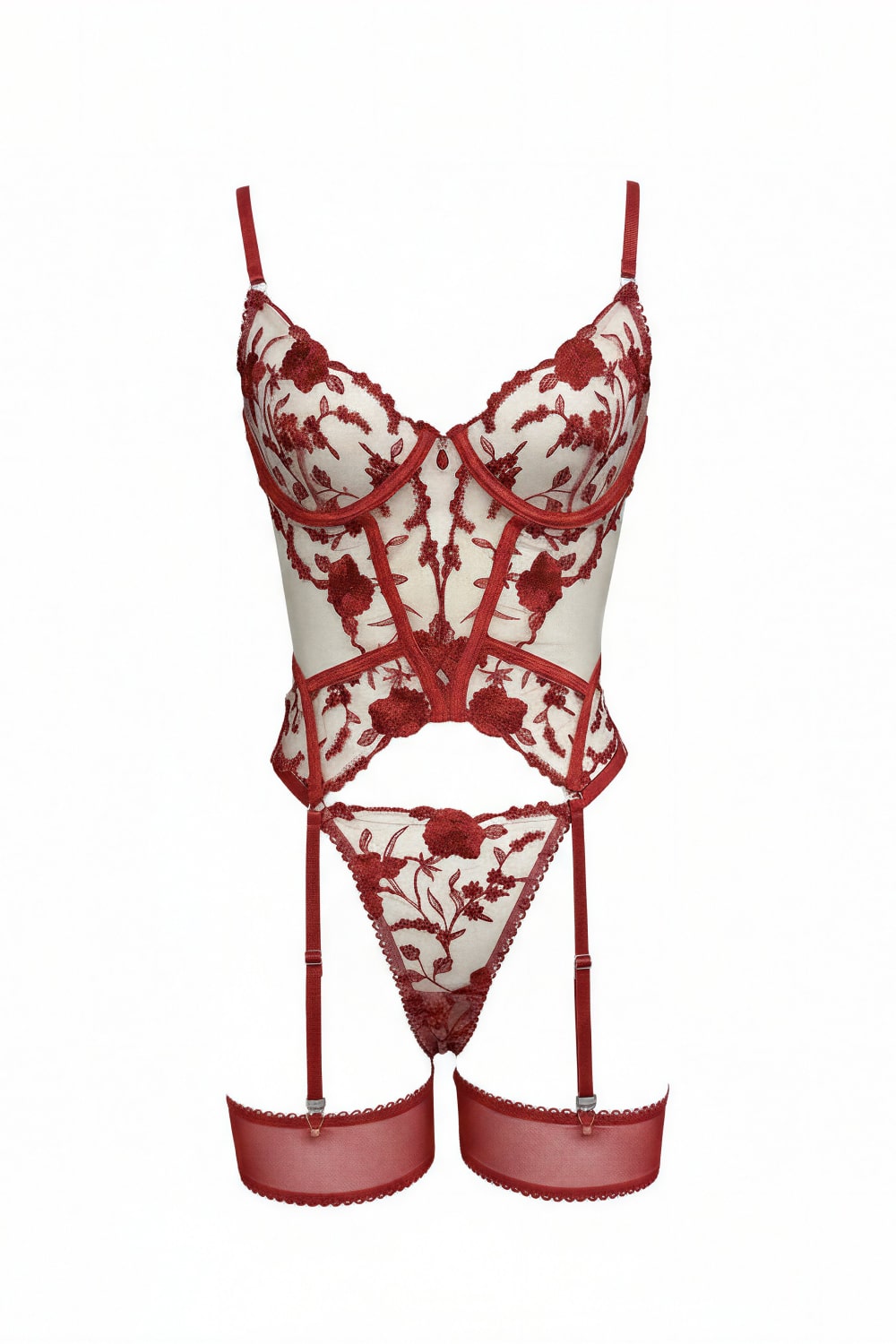 Bustier Marisela Rojo