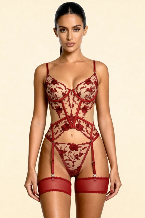 Bustier Marisela Rojo