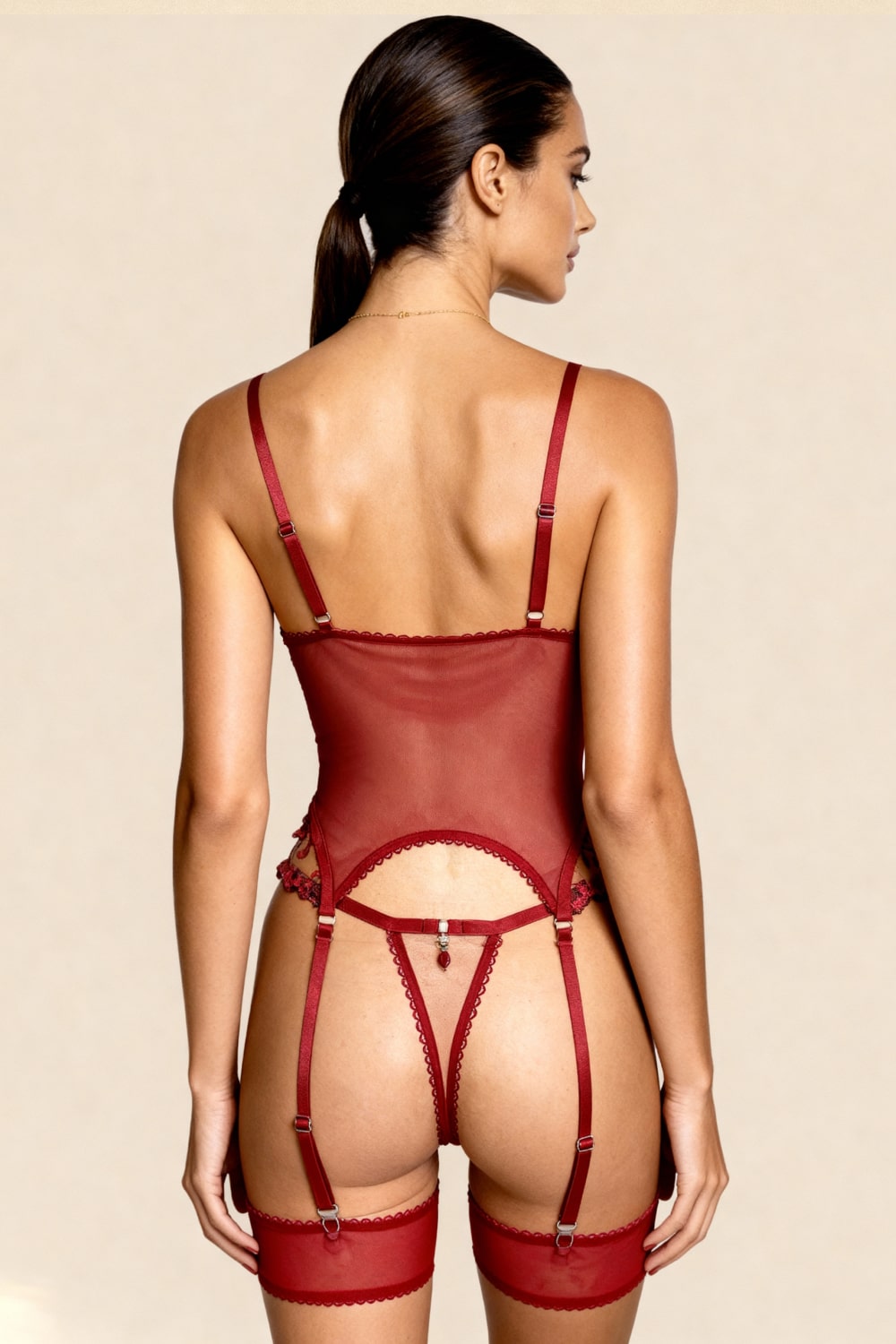 Bustier Marisela Rojo