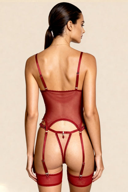 Bustier Marisela Rojo