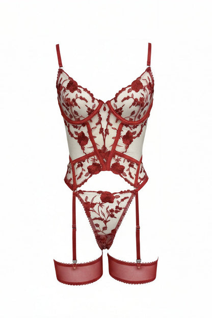 Bustier Marisela Rojo