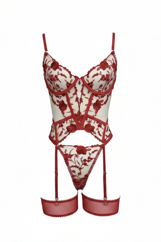 Bustier Marisela Rojo