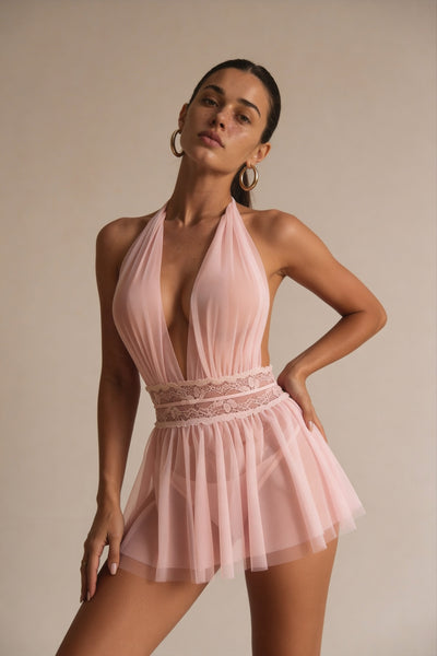 Sheer Babydoll Dress